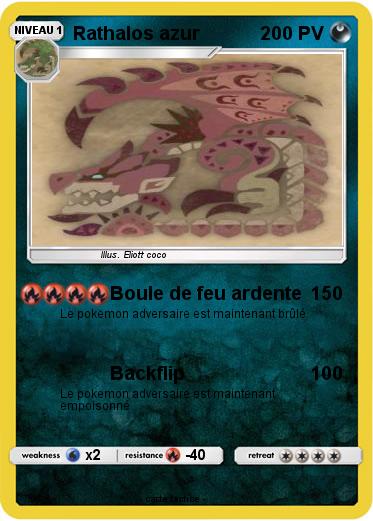 Pokemon Rathalos azur