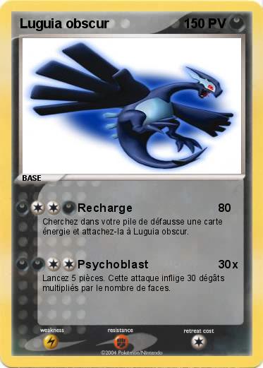 Pokemon Luguia obscur