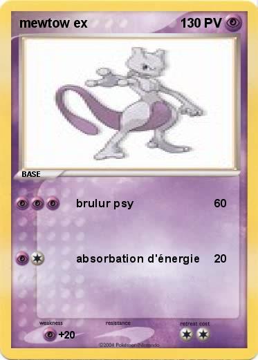 Pokemon mewtow ex