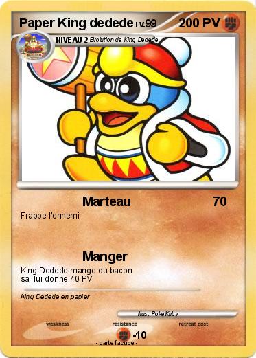 Pokemon Paper King dedede