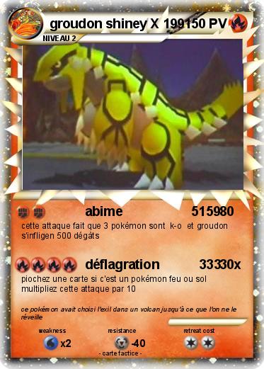 Pokemon groudon shiney X 199                      1