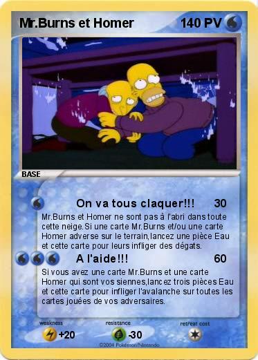 Pokemon Mr.Burns et Homer