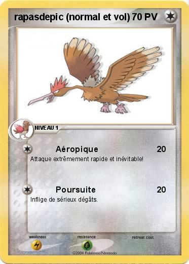 Pokemon rapasdepic (normal et vol)