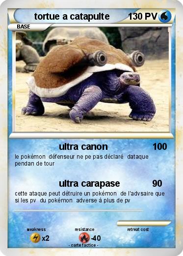 Pokemon tortue a catapulte