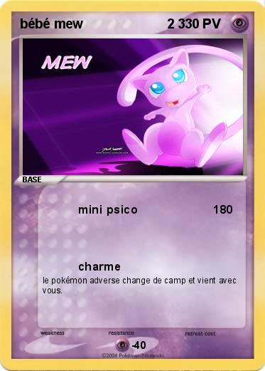 Pokemon bébé mew                       2 3