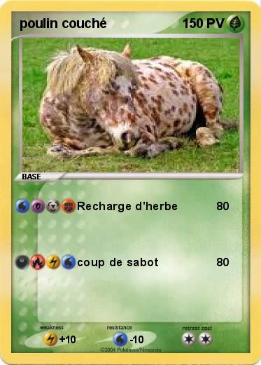 Pokemon poulin couché
