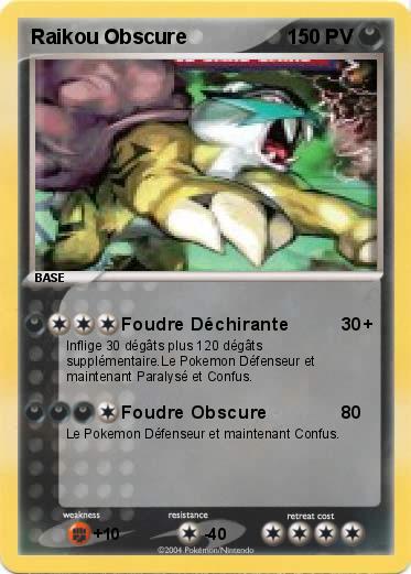 Pokemon Raikou Obscure