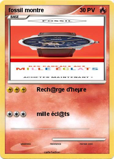 Pokemon fossil montre