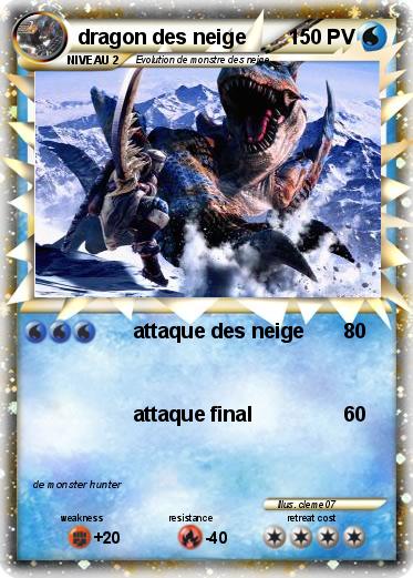 Pokemon dragon des neige