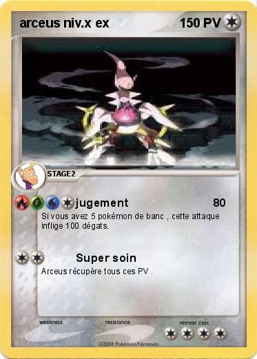 Pokemon arceus niv.x ex 