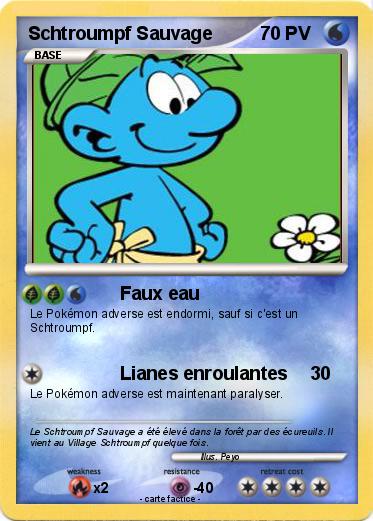 Pokemon Schtroumpf Sauvage