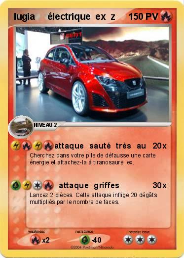 Pokemon lugia     électrique  ex  z      