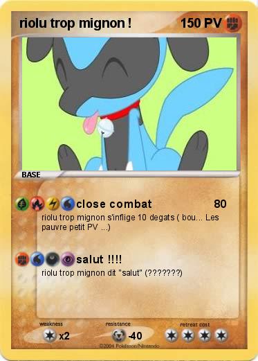 Pokemon riolu trop mignon !