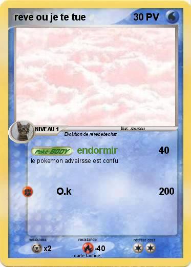 Pokemon reve ou je te tue