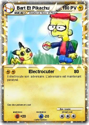 Pokemon Bart Et Pikachu