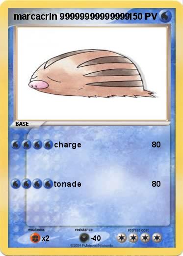 Pokemon marcacrin 99999999999999