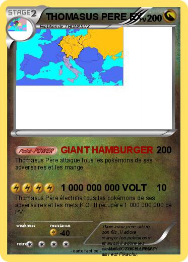 Pokemon THOMASUS PERE EX