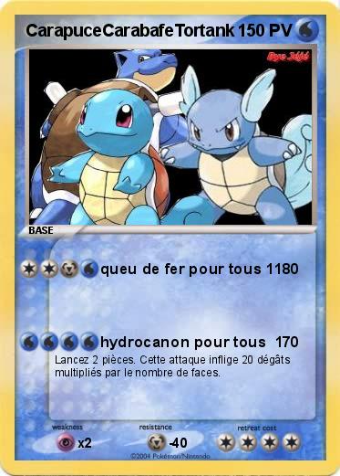 Pokemon CarapuceCarabafeTortank                                          