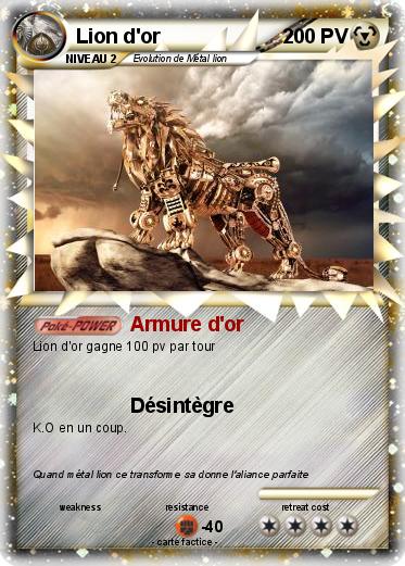 Pokemon Lion d'or