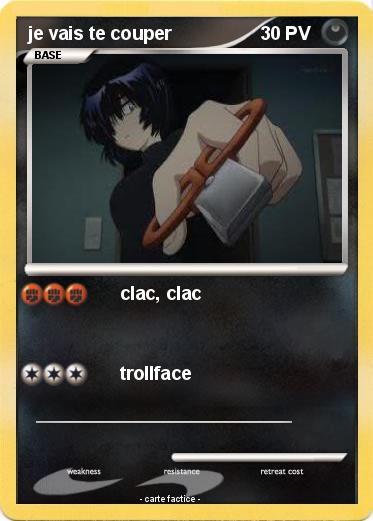 Pokemon je vais te couper