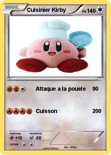 Pokemon Cuisinier Kirby