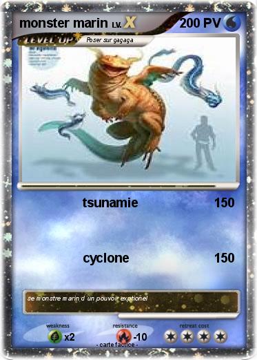 Pokemon monster marin
