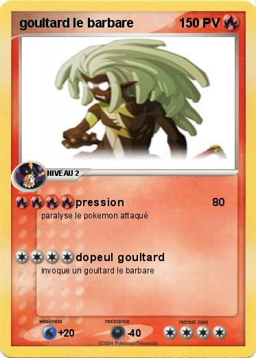 Pokemon goultard le barbare