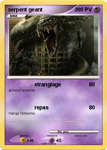 Pokemon serpent geant