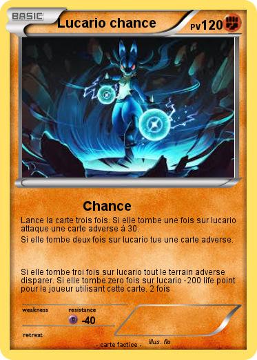 Pokemon Lucario chance