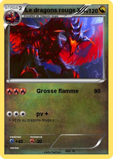 Pokemon Le dragons rouge X