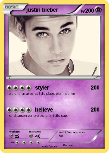 Pokemon justin bieber
