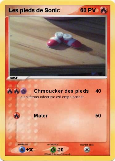 Pokemon Les pieds de Sonic