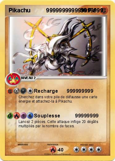 Pokemon Pikachu          999999999999999999