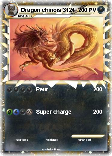 Pokemon Dragon chinois 3124