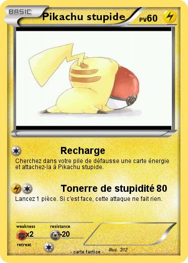 Pokemon Pikachu stupide