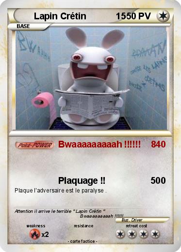 Pokemon Lapin Crétin            15