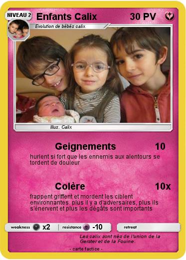 Pokemon Enfants Calix
