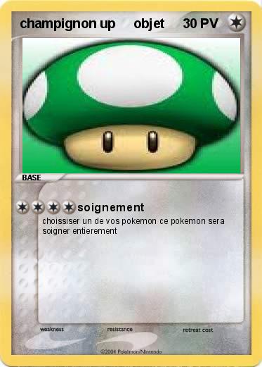 Pokemon champignon up     objet