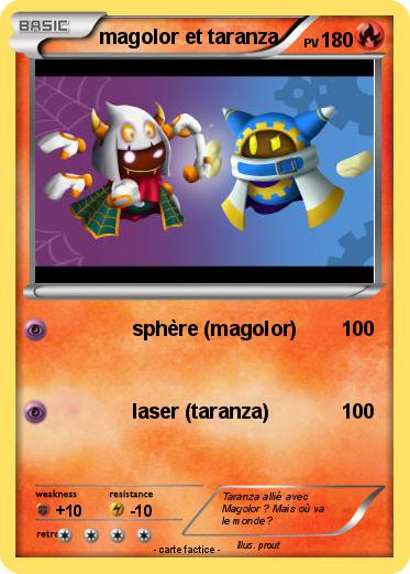 Pokemon magolor et taranza