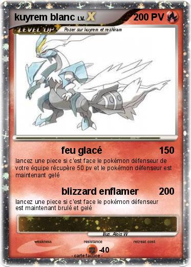 Pokemon kuyrem blanc