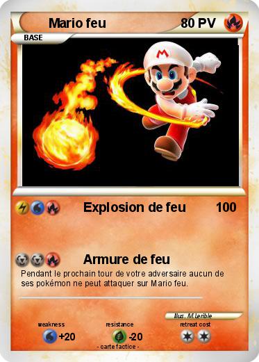 Pokemon Mario feu