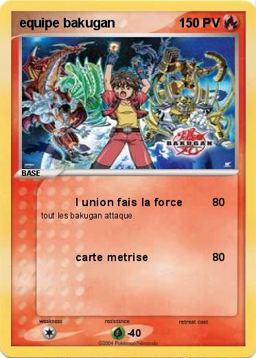 Pokemon equipe bakugan
