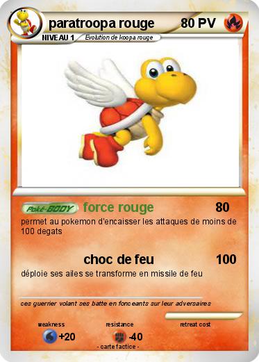 Pokemon paratroopa rouge