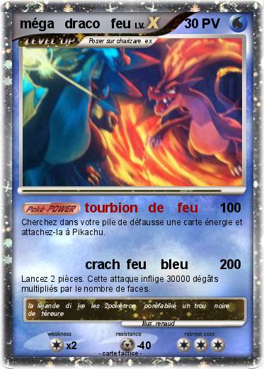 Pokemon méga   draco   feu