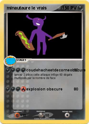 Pokemon minautaure le vrais