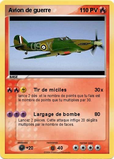Pokemon Avion de guerre