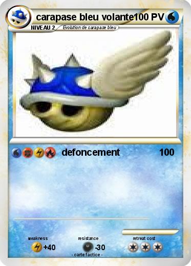 Pokemon carapase bleu volante