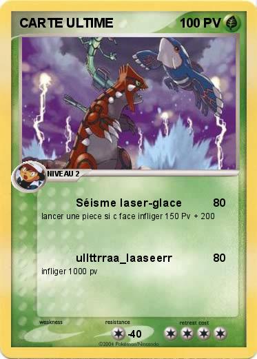 Pokemon CARTE ULTIME