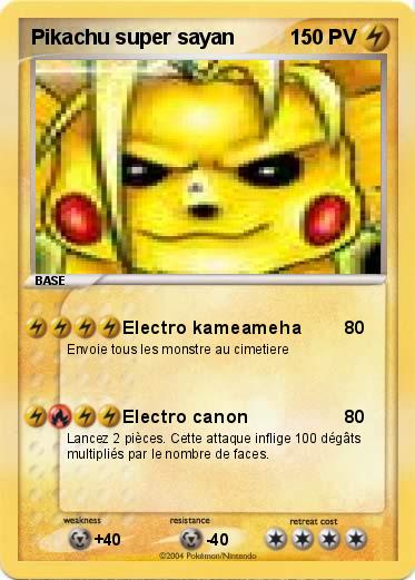 Pokemon Pikachu super sayan