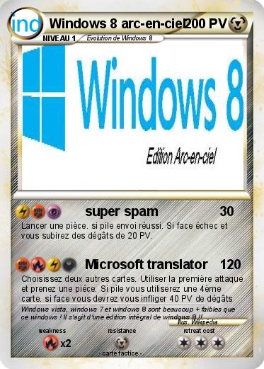 Pokemon Windows 8 arc-en-ciel